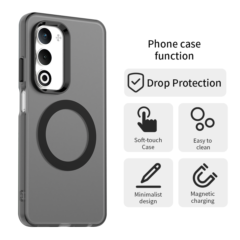 Phone Case for OPPO A5 2025 A80 A3 A3X A40 A60, Compatible with Magsafe,Shockproof Magnetic Case Cover