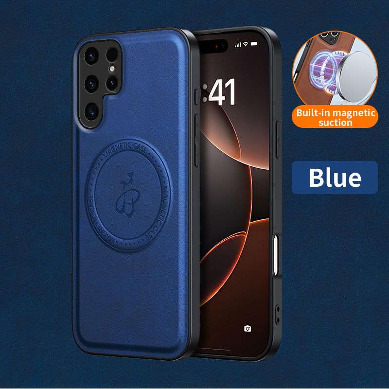 Magnetic Leather Phone Case for Samsung Galaxy S26 Ultra S25 FE S26 Plus S24 FE S23 FE S22 Ultra S21 Plus S21 PU Leather Back Cover for Samsung Galaxy S25 Plus S24 Plus S23 Plus S22 Plus