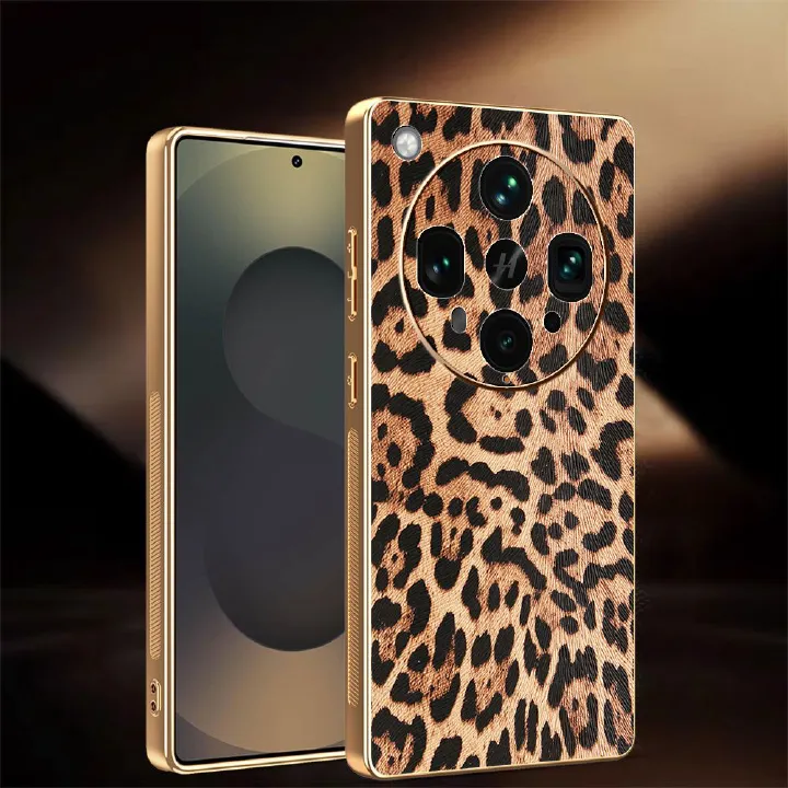 Light Luxury Leather Electroplated Phone Case for OPPO Find X8s X8s+ X8 Pro X8 Ultra X7 Ultra X7 X6 Pro Lens Protection Cover