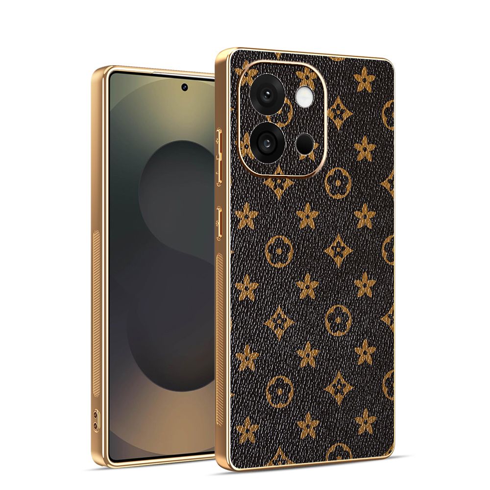Light Luxury Leather Electroplated Phone Case for OnePlus 13T 13s 13R 13 12 12R 11 11R Lens Protection Cover