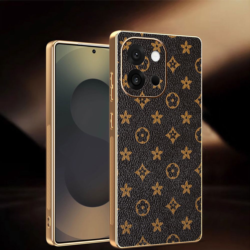 Light Luxury Leather Electroplated Phone Case for OnePlus 13T 13s 13R 13 12 12R 11 11R Lens Protection Cover