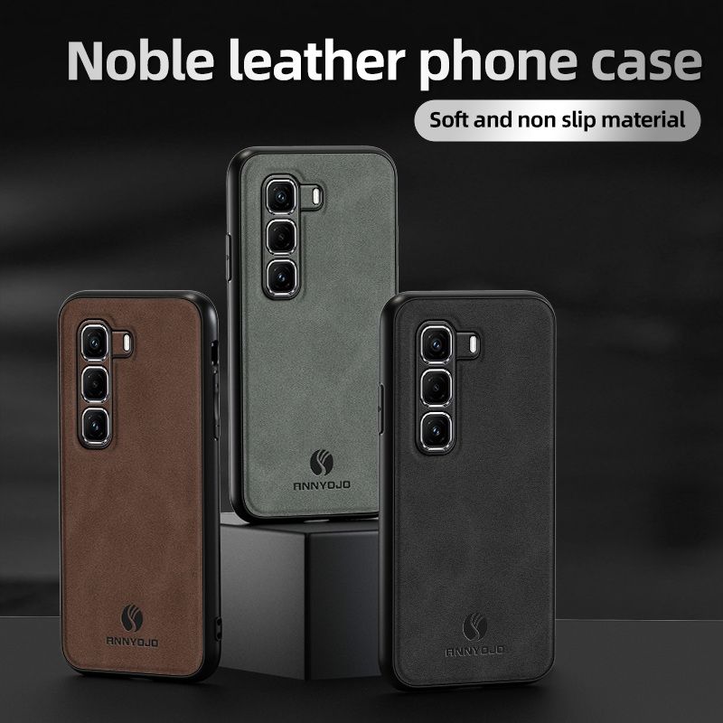 Luxury Business Phone Case for Infinix Hot 60i 60 50 Pro+ Plus 50 Pro 50i 40i 40 Pro 30i Magnetic Sheepskin Leather All-inclusive Back Cover