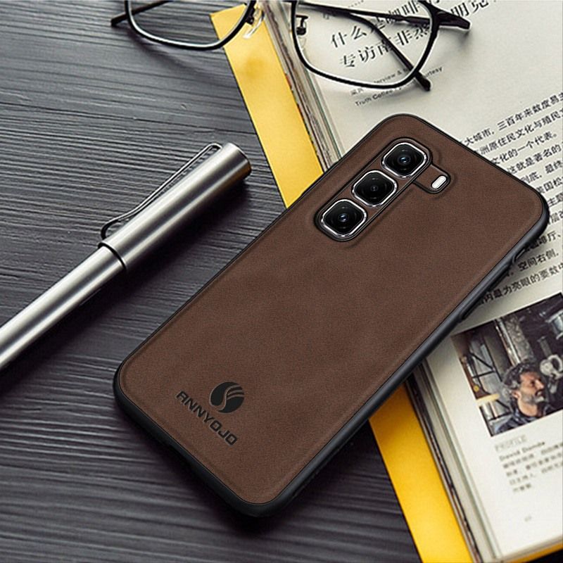 Luxury Business Phone Case for Infinix Hot 60i 60 50 Pro+ Plus 50 Pro 50i 40i 40 Pro 30i Magnetic Sheepskin Leather All-inclusive Back Cover