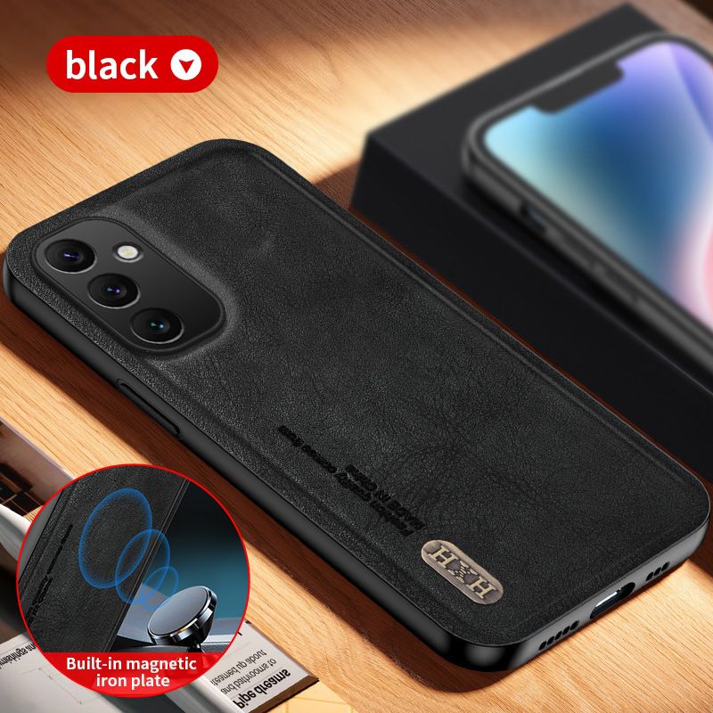 Luxury Business Phone Case for Samsung Galaxy A56 A36 A26 A16 A06 A55 A35 A25 A15 A05s A05 A54 A34 A24 A14 Magnetic Retro Leather All-inclusive Back Cover