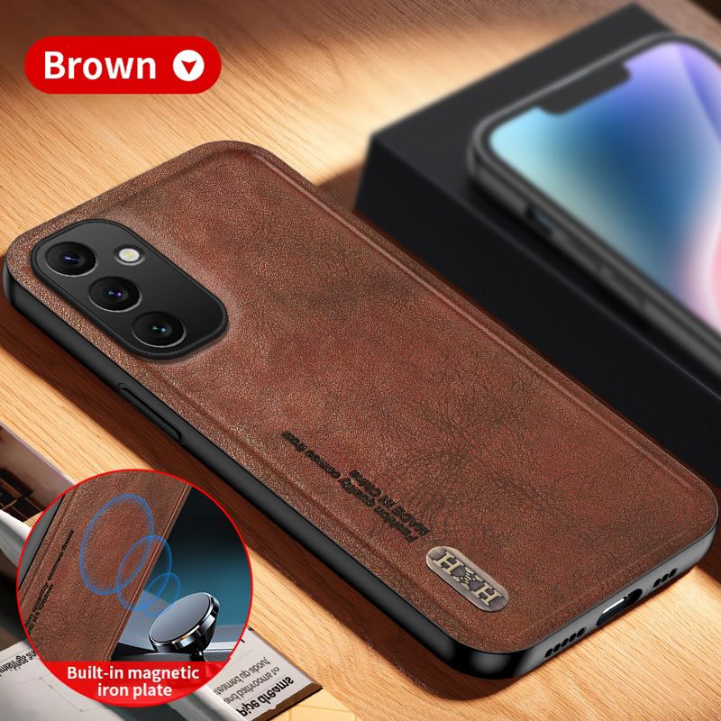 Luxury Business Phone Case for Samsung Galaxy A56 A36 A26 A16 A06 A55 A35 A25 A15 A05s A05 A54 A34 A24 A14 Magnetic Retro Leather All-inclusive Back Cover