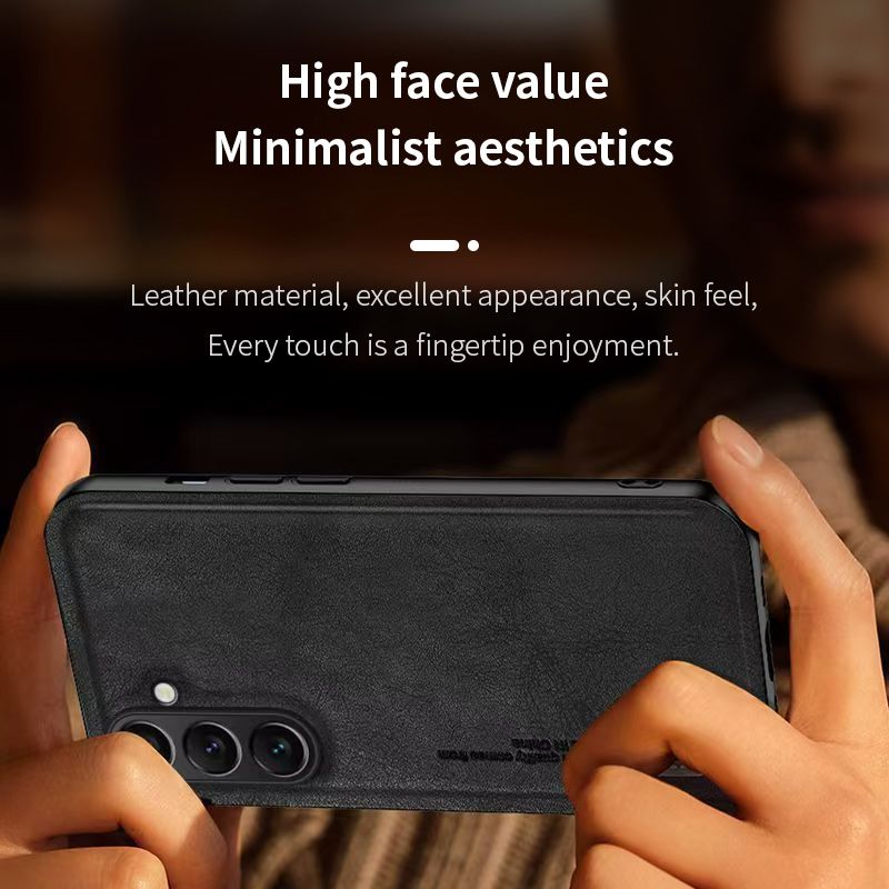Luxury Business Phone Case for Samsung Galaxy A56 A36 A26 A16 A06 A55 A35 A25 A15 A05s A05 A54 A34 A24 A14 Magnetic Retro Leather All-inclusive Back Cover