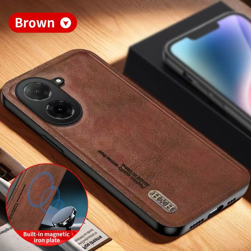 Luxury Business Phone Case for Xiaomi Redmi A5 14C A4 A3 A3X 14R 13R 13C 12R 12C 12 Magnetic Retro Leather All-inclusive Back Cover