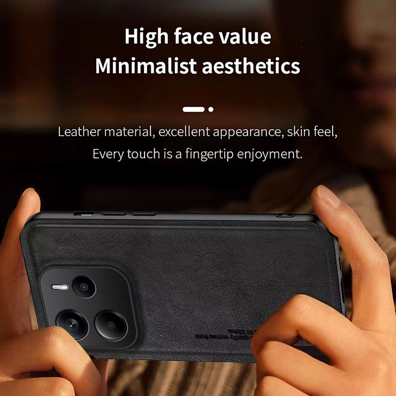 Luxury Business Phone Case for Xiaomi Redmi Note 14 Pro Plus 13 Pro+ Plus 12 Pro+ Plus 13R Pro 12 Turbo 12R Magnetic Retro Leather All-inclusive Back Cover