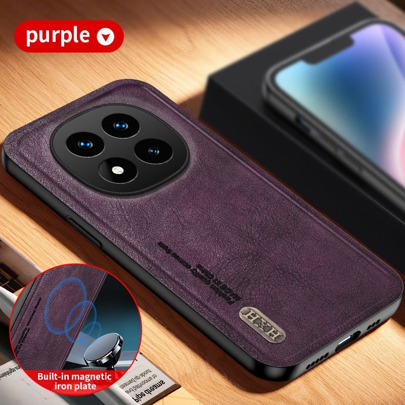 Luxury Business Phone Case for Xiaomi Redmi Note 14 Pro Plus 13 Pro+ Plus 12 Pro+ Plus 13R Pro 12 Turbo 12R Magnetic Retro Leather All-inclusive Back Cover