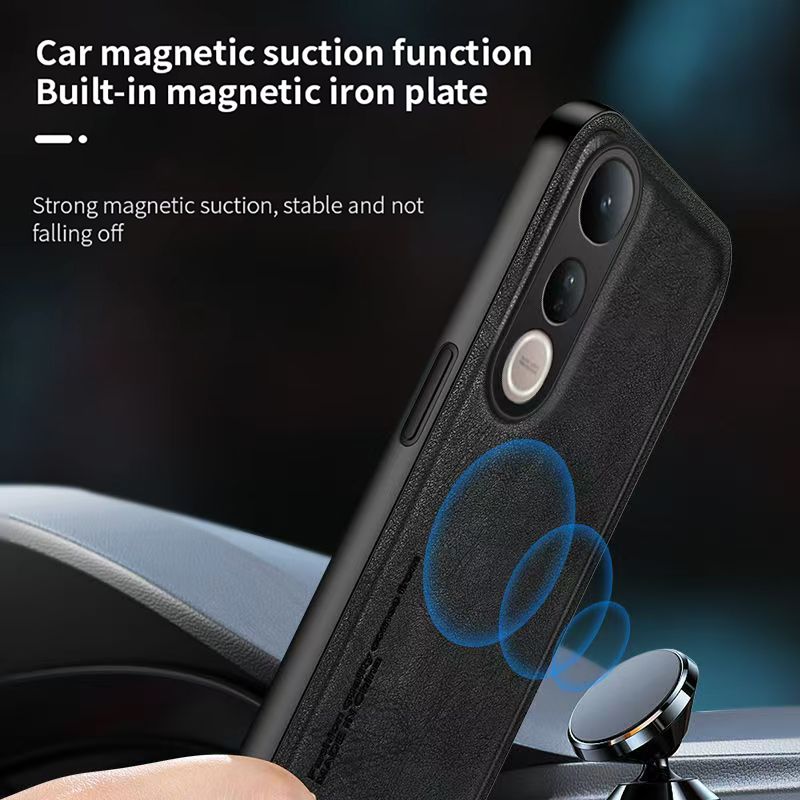 Luxury Business Phone Case for Vivo V50 V50 Lite V40 Pro V40 Lite V30 Pro V30 Lite V29 Pro V29e V27 Pro V27e Magnetic Retro Leather All-inclusive Back Cover