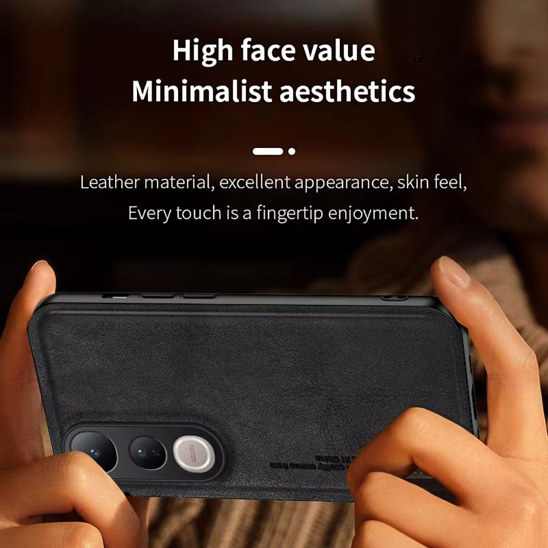Luxury Business Phone Case for Vivo V50 V50 Lite V40 Pro V40 Lite V30 Pro V30 Lite V29 Pro V29e V27 Pro V27e Magnetic Retro Leather All-inclusive Back Cover