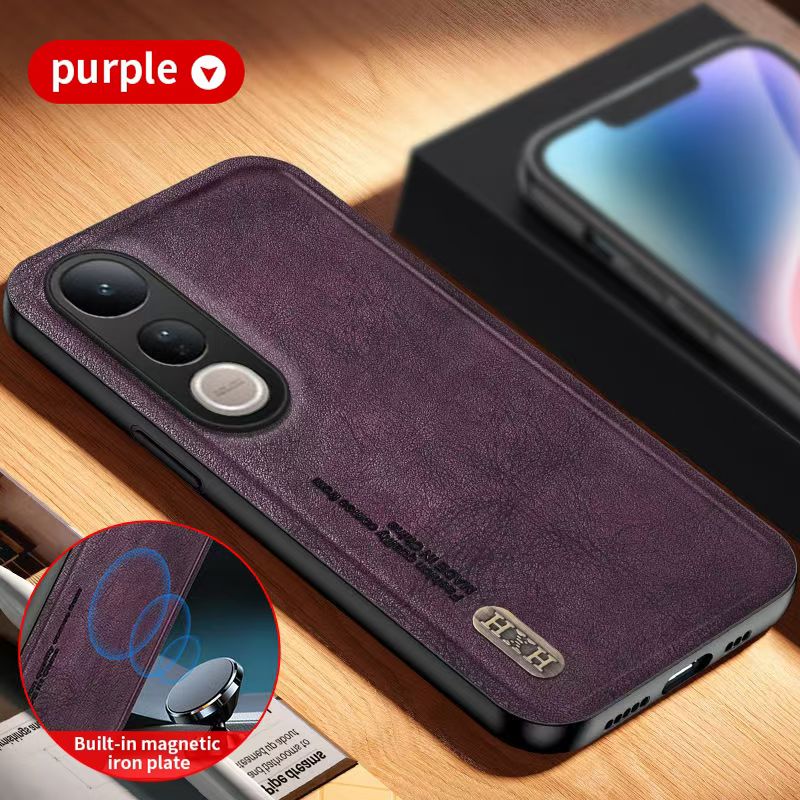 Luxury Business Phone Case for Vivo V50 V50 Lite V40 Pro V40 Lite V30 Pro V30 Lite V29 Pro V29e V27 Pro V27e Magnetic Retro Leather All-inclusive Back Cover