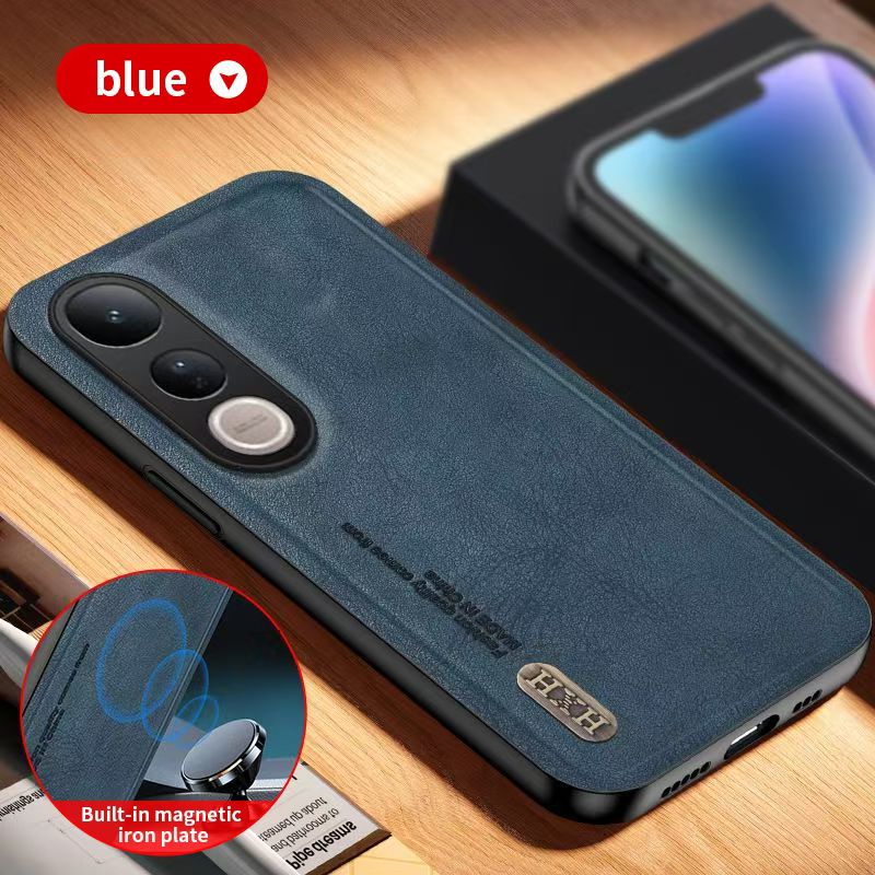 Luxury Business Phone Case for Vivo V50 V50 Lite V40 Pro V40 Lite V30 Pro V30 Lite V29 Pro V29e V27 Pro V27e Magnetic Retro Leather All-inclusive Back Cover