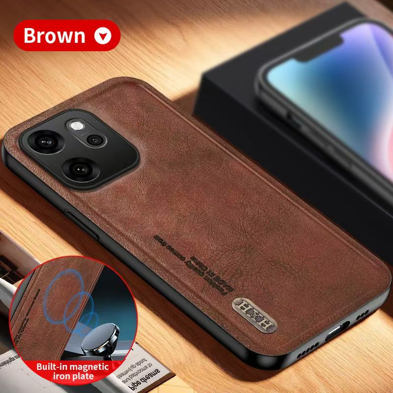 Luxury Business Phone Case for OPPO Reno 14F 14 Pro 13F 13 Pro 12F 12 Pro 11F 11 Pro 10 Pro 10 Pro+ Plus 9 Pro 8T Magnetic Retro Leather All-inclusive Back Cover