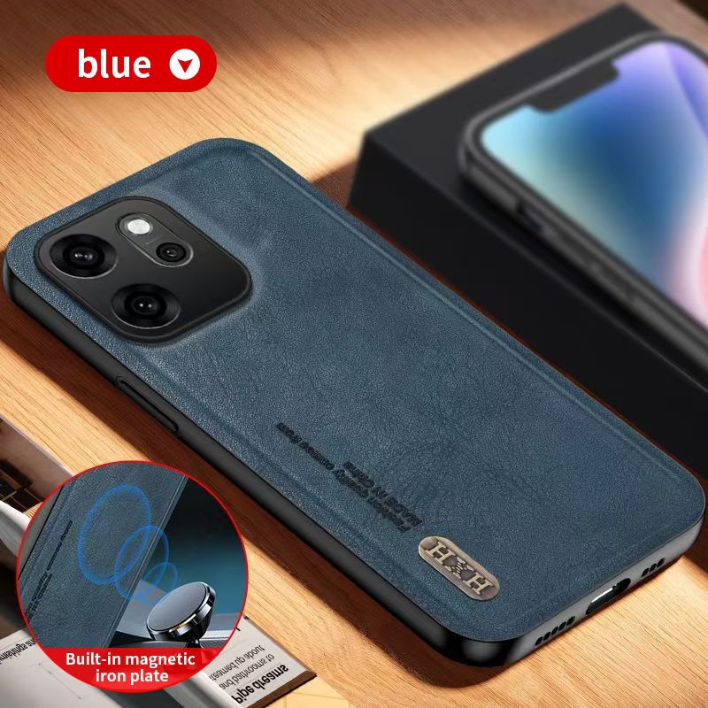 Luxury Business Phone Case for OPPO Reno 14F 14 Pro 13F 13 Pro 12F 12 Pro 11F 11 Pro 10 Pro 10 Pro+ Plus 9 Pro 8T Magnetic Retro Leather All-inclusive Back Cover