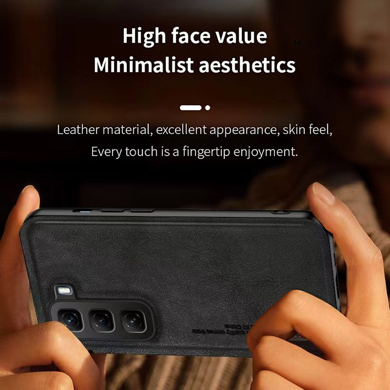 Luxury Business Phone Case for Infinix Hot 60i 60 Pro 60 Pro+ Plus 50 Pro+ Plus 50i Magnetic Retro Leather All-inclusive Back Cover