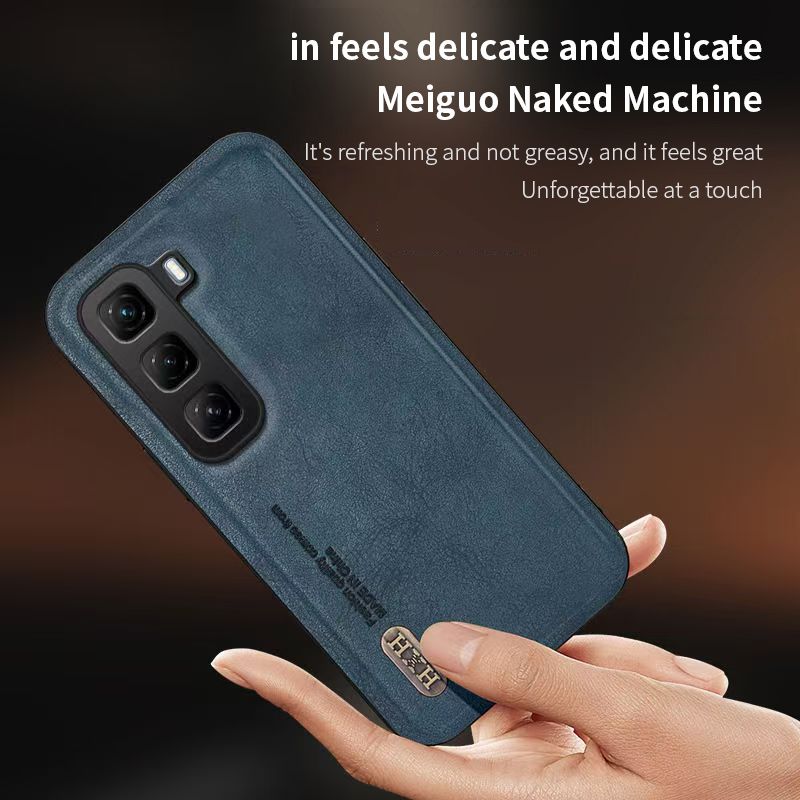 Luxury Business Phone Case for Infinix Hot 60i 60 Pro 60 Pro+ Plus 50 Pro+ Plus 50i Magnetic Retro Leather All-inclusive Back Cover