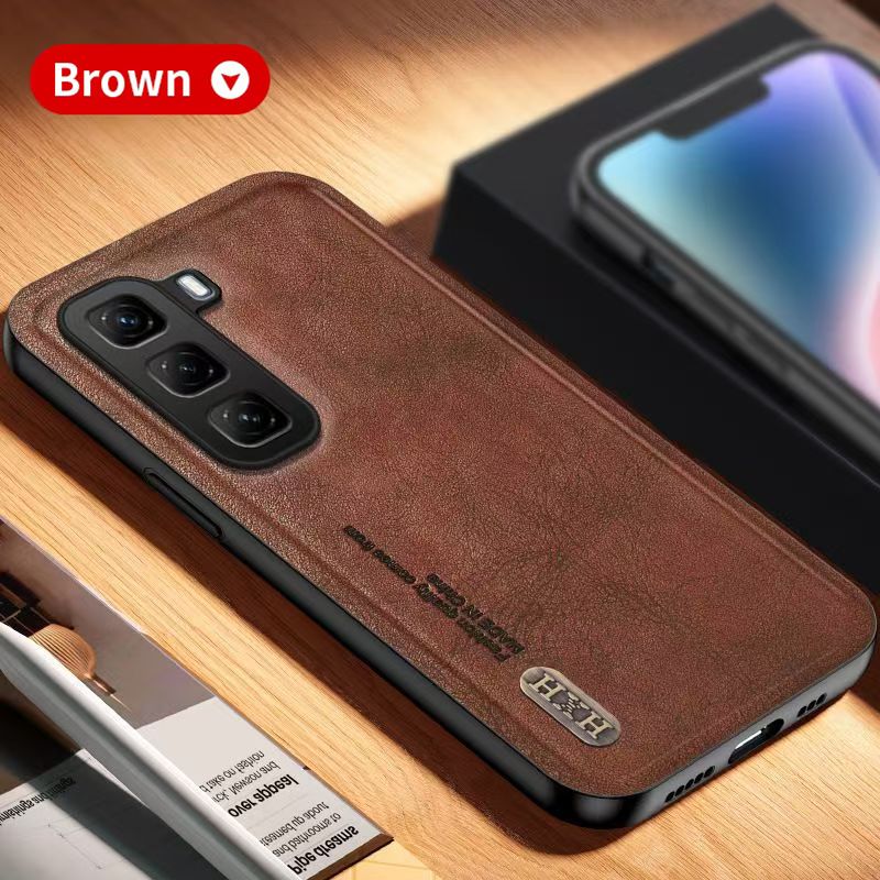 Luxury Business Phone Case for Infinix Hot 60i 60 Pro 60 Pro+ Plus 50 Pro+ Plus 50i Magnetic Retro Leather All-inclusive Back Cover