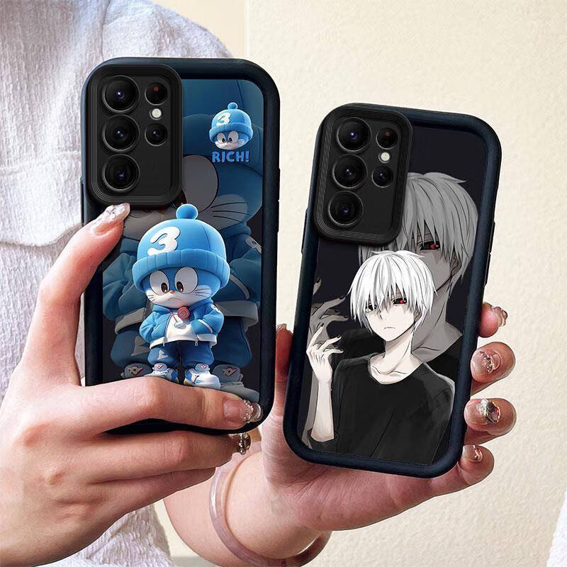 Cute Fashion Silicone Phone Case for Samsung Galaxy S25 Edge S25 Ultra S24 Plus S23 FE S22 S21 S20 FE Note 20 Ultra Anti Drop TPU Soft Back Cover Shockproof Full Protection Case