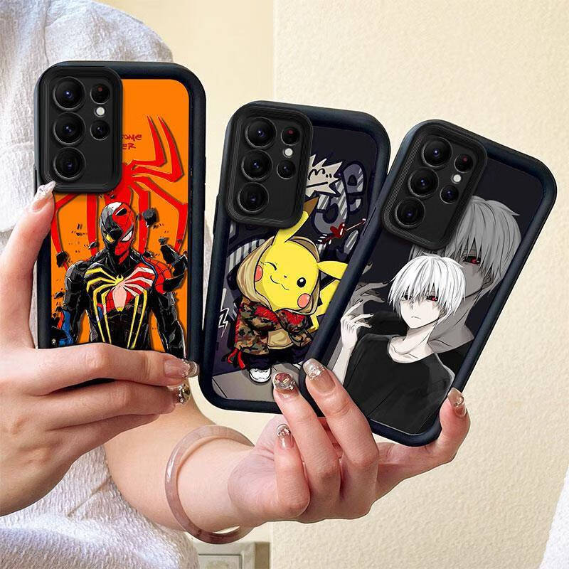 Cute Fashion Silicone Phone Case for Samsung Galaxy S25 Edge S25 Ultra S24 Plus S23 FE S22 S21 S20 FE Note 20 Ultra Anti Drop TPU Soft Back Cover Shockproof Full Protection Case