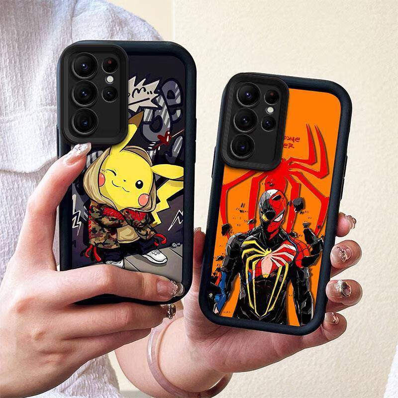 Cute Fashion Silicone Phone Case for Samsung Galaxy S25 Edge S25 Ultra S24 Plus S23 FE S22 S21 S20 FE Note 20 Ultra Anti Drop TPU Soft Back Cover Shockproof Full Protection Case