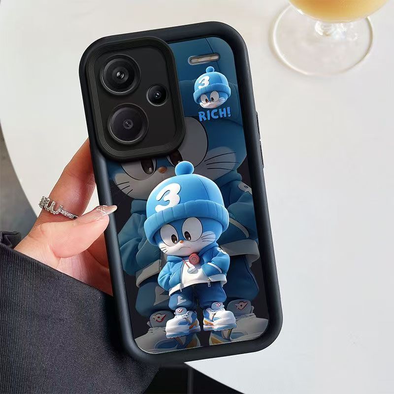 Cute Fashion Silicone Phone Case for Xiaomi Redmi Note 14 Pro 14 14 Pro+ Plus 13 Pro 13 Pro+ 12 Pro 12 11s 11 Pro Anti Drop TPU Soft Back Cover Shockproof Full Protection Case