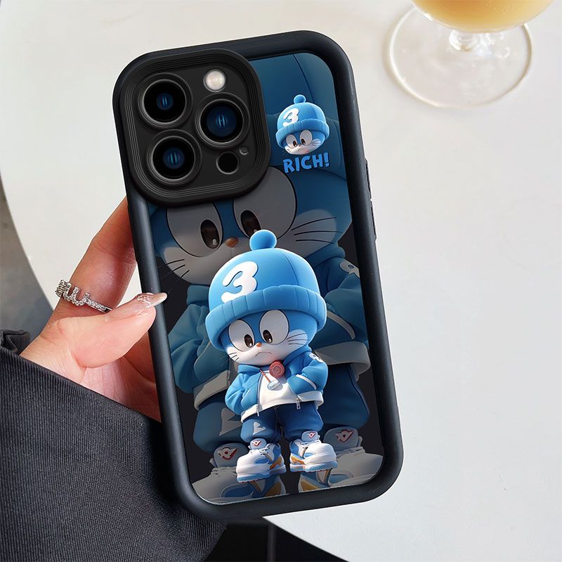 Cute Fashion Silicone Phone Case for iPhone 16e 16 Pro Max 16 Plus 15 14 Plus 13 12 11 Pro Max XS Max XR X 8 7 6 Plus Anti Drop TPU Soft Back Cover Shockproof Full Protection Case