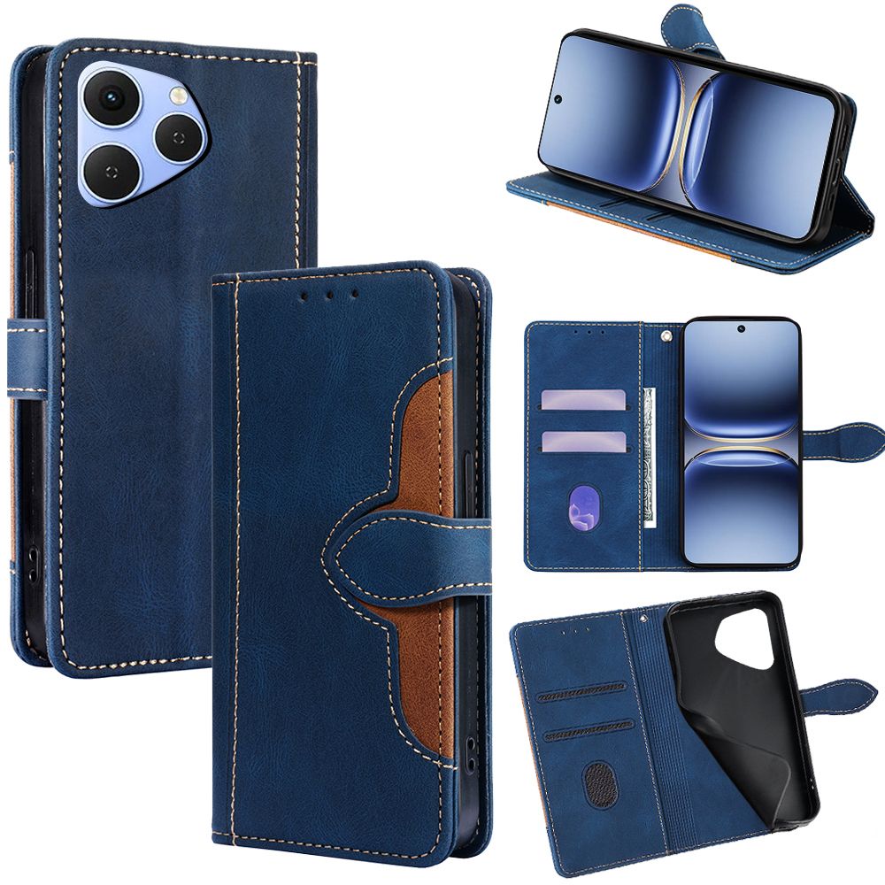 Leather Magnetic Flip Cover Phone Case for Tecno Spark 40 40 Pro 40 Pro+ Plus Shockproof Protection Stand Holder PU Leather Case