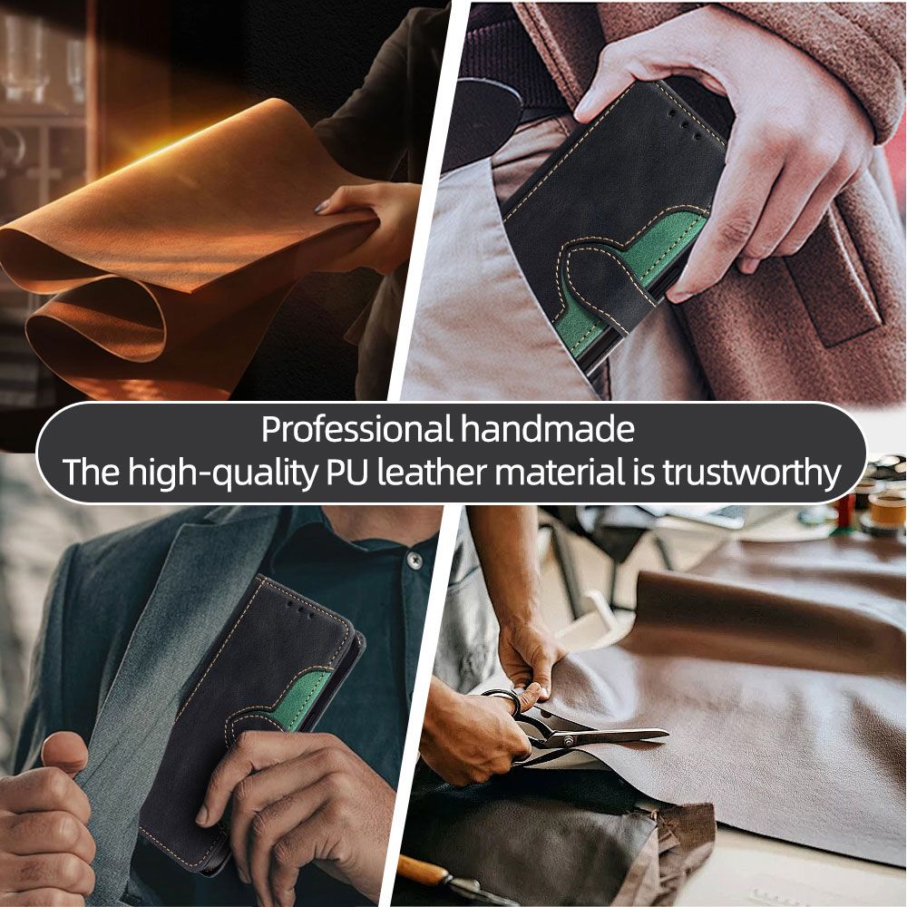 Leather Magnetic Flip Cover Phone Case for Tecno Spark 40 40 Pro 40 Pro+ Plus Shockproof Protection Stand Holder PU Leather Case