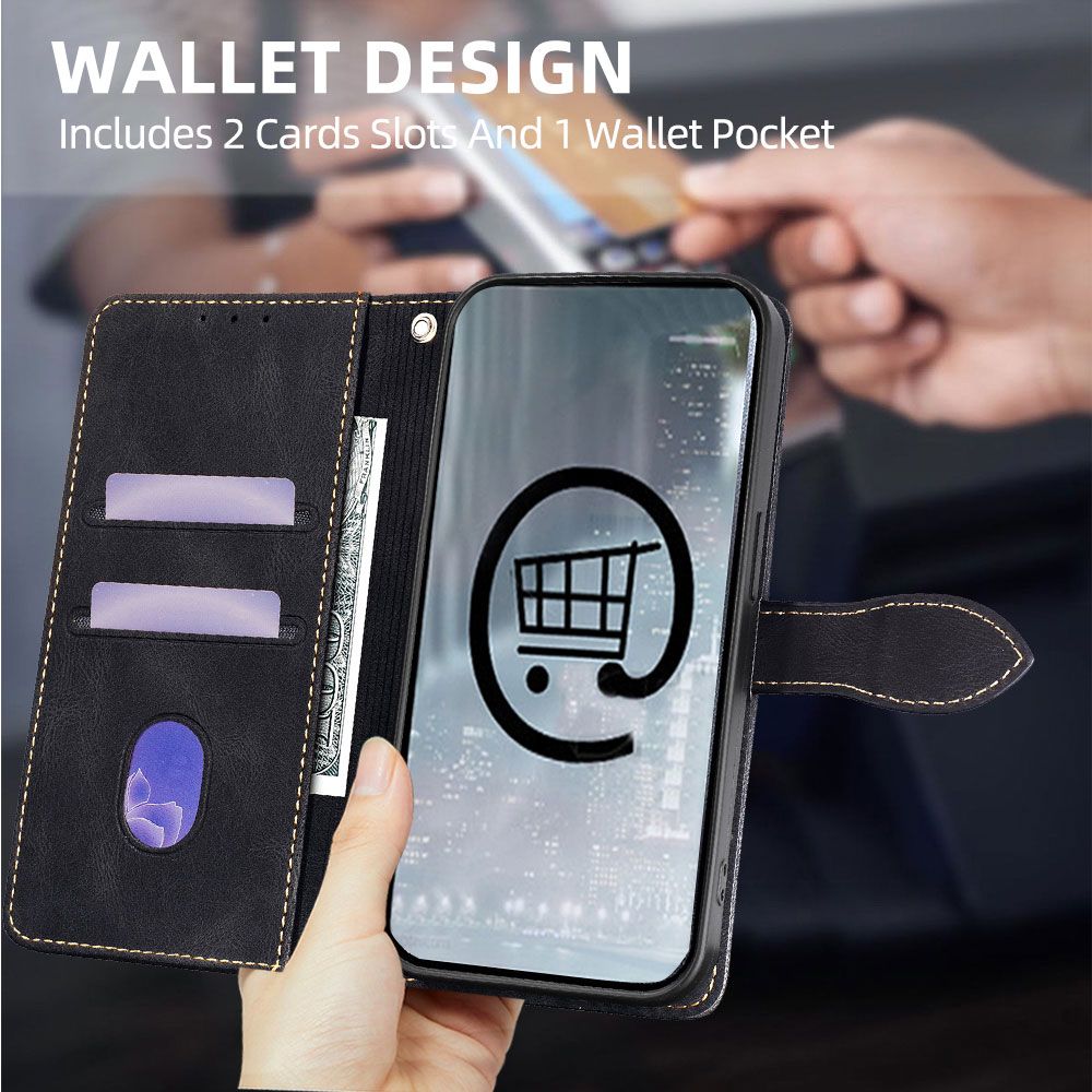 Leather Magnetic Flip Cover Phone Case for Tecno Spark 40 40 Pro 40 Pro+ Plus Shockproof Protection Stand Holder PU Leather Case