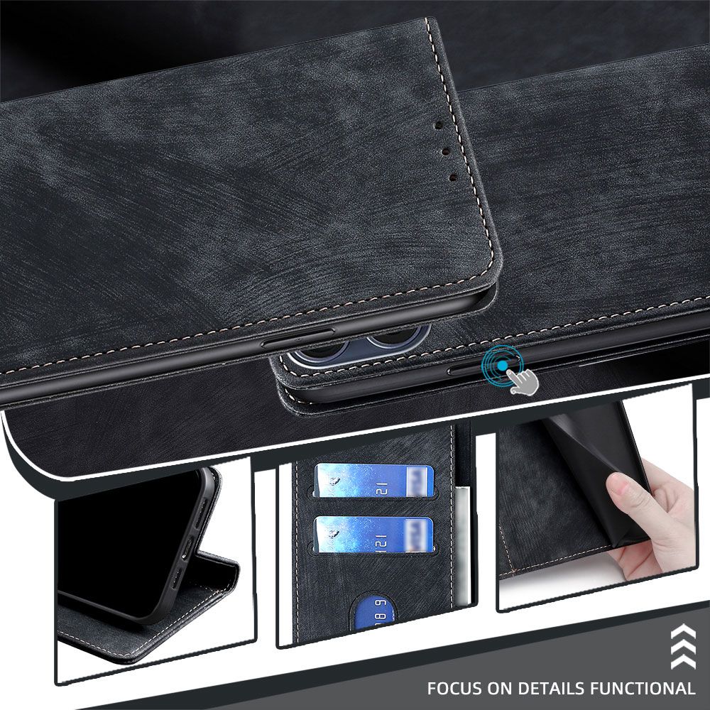 Leather Magnetic Flip Cover Phone Case for Infinix Note 50s 50x 50 Pro 50 Pro+ Plus [RFID Blocking] Shockproof Protection Stand Holder PU Leather Case