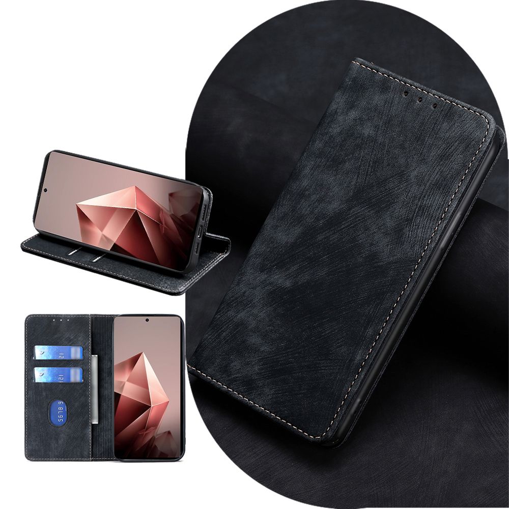 Leather Magnetic Flip Cover Phone Case for Infinix Note 50s 50x 50 Pro 50 Pro+ Plus [RFID Blocking] Shockproof Protection Stand Holder PU Leather Case