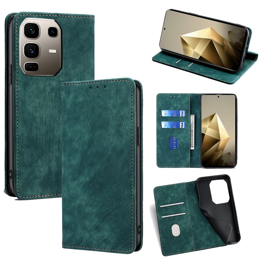 Leather Magnetic Flip Cover Phone Case for Infinix Note 50s 50x 50 Pro 50 Pro+ Plus [RFID Blocking] Shockproof Protection Stand Holder PU Leather Case