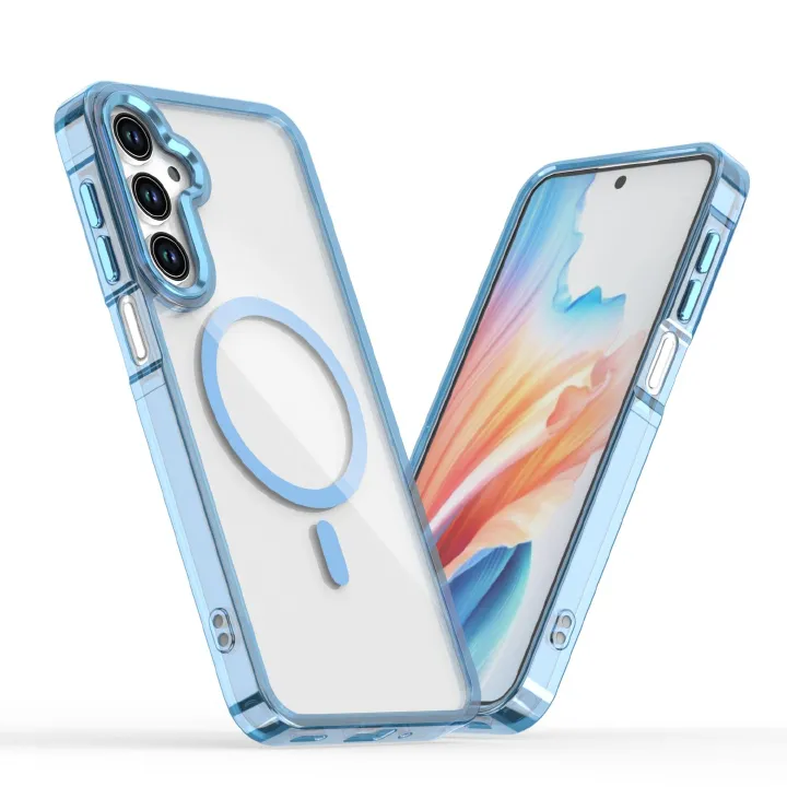 Phone Case for Samsung Galaxy A17 A07 A56 A36 A26 A16 A06 A55 A35 A25 A15 A05s A05 A54 A34 A24 A14 A04s Acrylic Hard Clear Case [Compatible with Magsafe ] Yellowing Resistant Magnetic Cover