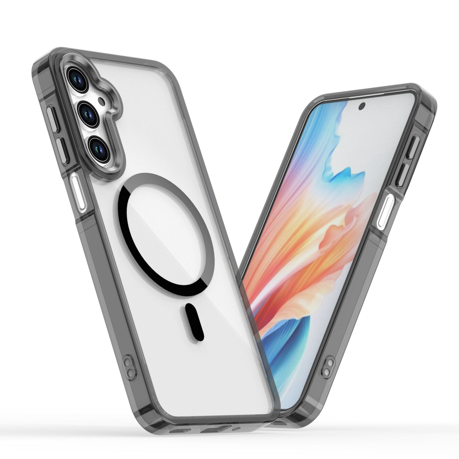 Phone Case for Samsung Galaxy A17 A07 A56 A36 A26 A16 A06 A55 A35 A25 A15 A05s A05 A54 A34 A24 A14 A04s Acrylic Hard Clear Case [Compatible with Magsafe ] Yellowing Resistant Magnetic Cover