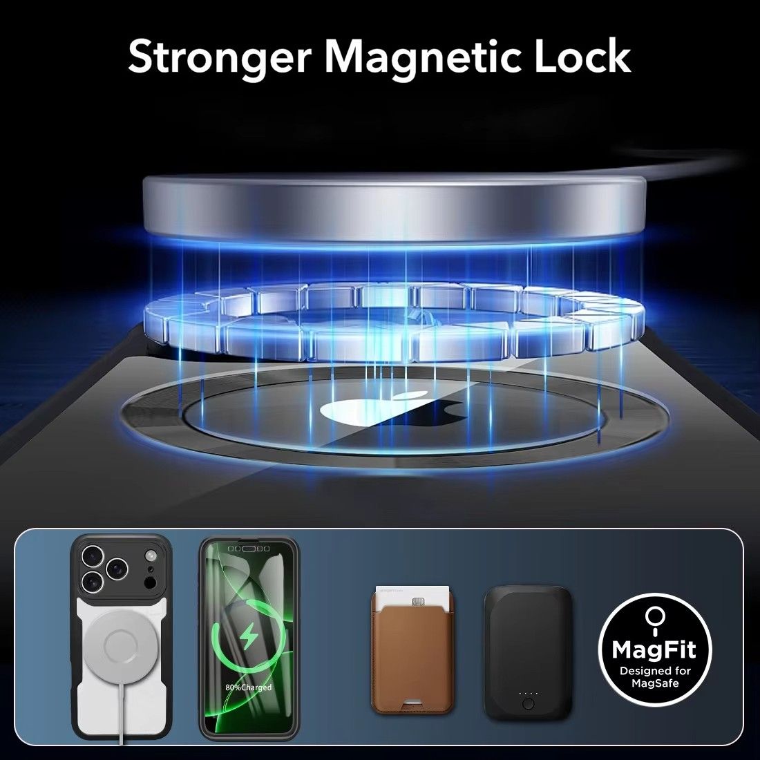 Magnetic Case for iPhone 17 Pro Max 17 Air 17 Pro 17 16e 16 Plus 15 14 Plus 13 12 11 Pro Max Compatible with Magsafe,Full Body Rugged CaseBuilt-in Screen Protector Anti-Shock Case