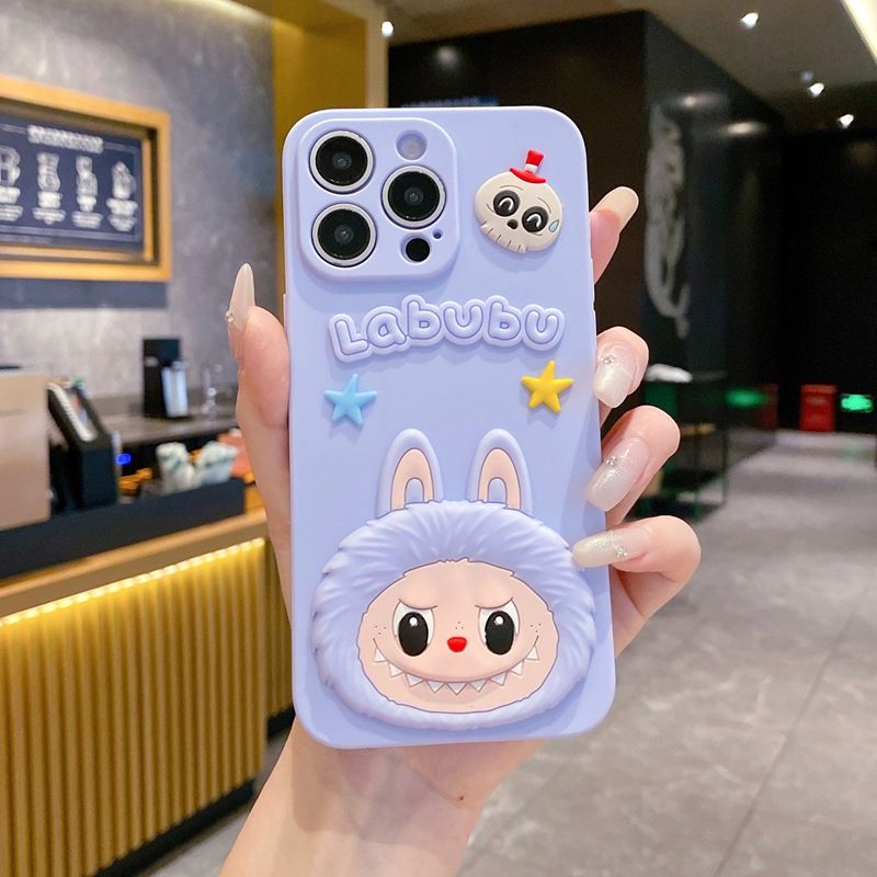 Cartoon Cute Labubu Silicona Phone Case for Xiaomi Redmi 14C A5 A3 A2+ A1+ 13C 13 12C 12 10C 10 10A 9C 9T 9a 9 Protective Cover