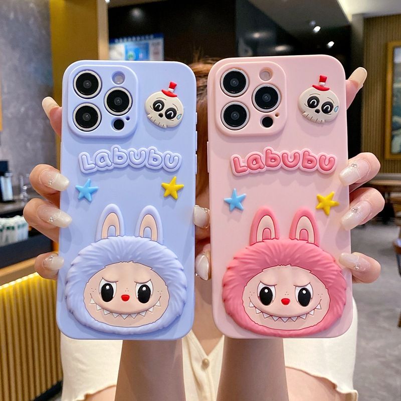 Cartoon Cute Labubu Silicona Phone Case for Xiaomi Redmi 14C A5 A3 A2+ A1+ 13C 13 12C 12 10C 10 10A 9C 9T 9a 9 Protective Cover