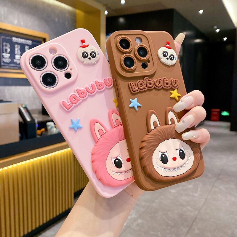 Cartoon Cute Labubu Silicona Phone Case for Xiaomi Redmi 14C A5 A3 A2+ A1+ 13C 13 12C 12 10C 10 10A 9C 9T 9a 9 Protective Cover