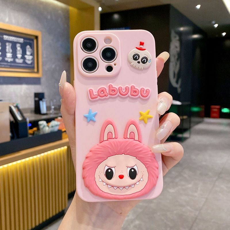 Cartoon Cute Labubu Silicona Phone Case for Xiaomi Redmi 14C A5 A3 A2+ A1+ 13C 13 12C 12 10C 10 10A 9C 9T 9a 9 Protective Cover