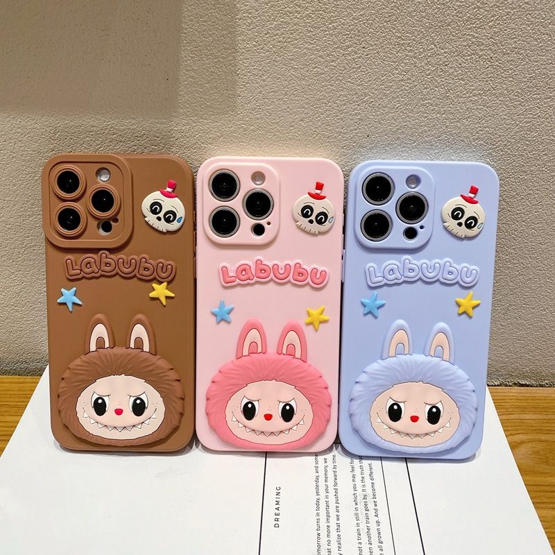 Cartoon Cute Labubu Silicona Phone Case for Xiaomi Redmi 14C A5 A3 A2+ A1+ 13C 13 12C 12 10C 10 10A 9C 9T 9a 9 Protective Cover