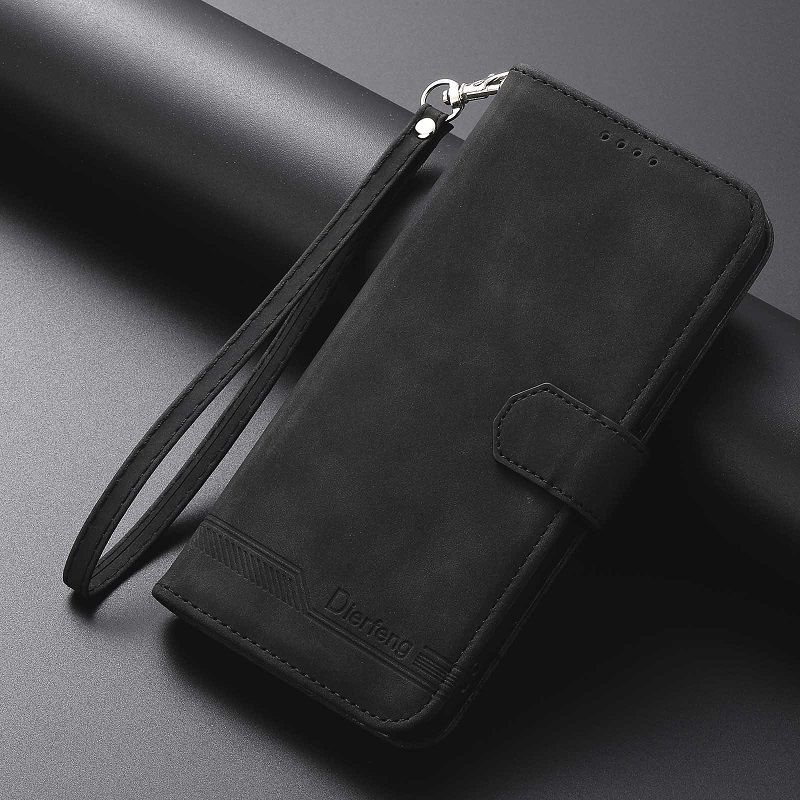 PU Leather Flip Cover for Samsung Galaxy A17 A07 A56 A36 A26 A16 A06 A55 A35 A25 A15 A05s A05 A54 A34 A24 A14 A04s Leather Phone Protection Shockproof Wallet Cover With Hand Strap