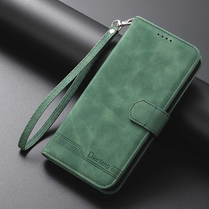 PU Leather Flip Cover for Samsung Galaxy A17 A07 A56 A36 A26 A16 A06 A55 A35 A25 A15 A05s A05 A54 A34 A24 A14 A04s Leather Phone Protection Shockproof Wallet Cover With Hand Strap