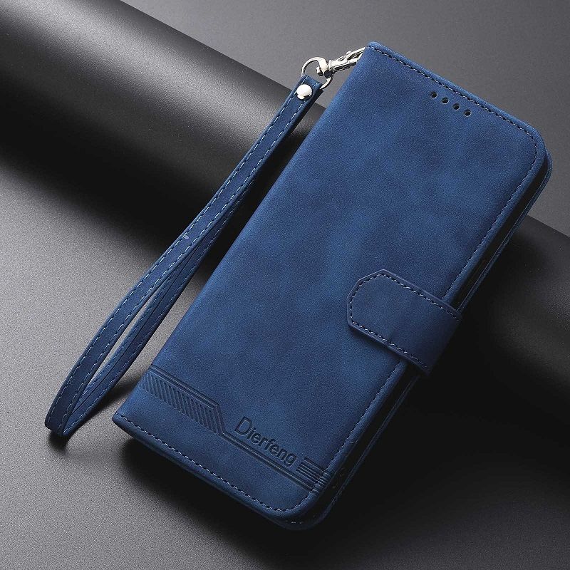 PU Leather Flip Cover for Samsung Galaxy A17 A07 A56 A36 A26 A16 A06 A55 A35 A25 A15 A05s A05 A54 A34 A24 A14 A04s Leather Phone Protection Shockproof Wallet Cover With Hand Strap