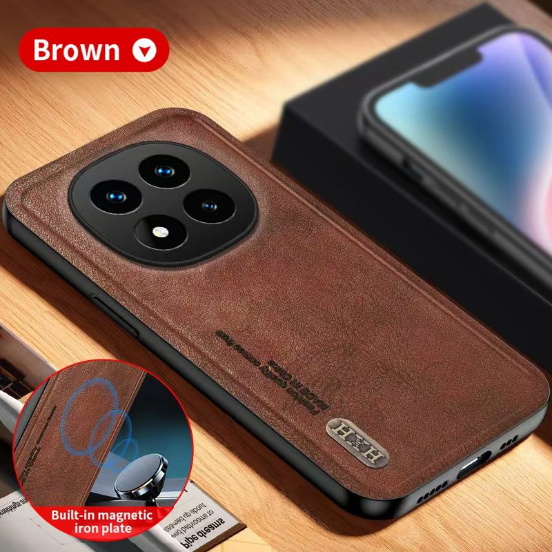 Luxury Business Phone Case for Xiaomi Redmi Note 14 Pro Plus 13 Pro+ Plus 12 Pro+ Plus 13R Pro 12 Turbo 12R Magnetic Retro Leather All-inclusive Back Cover