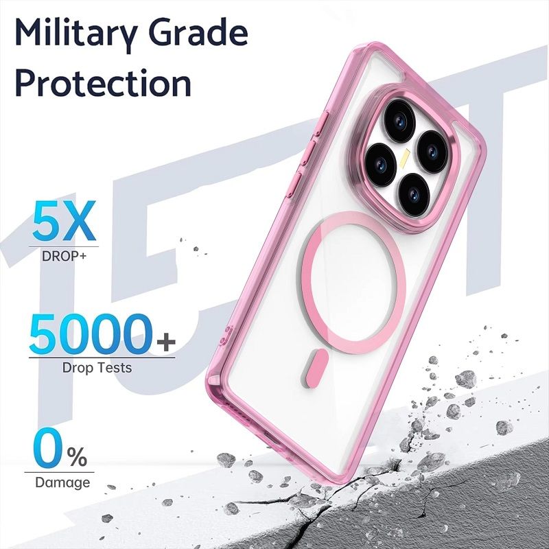 Phone Case for Xiaomi Redmi Note 14 Pro 14 Pro+ 13 Pro+ 13 12R Pro 12 Pro+ Plus 11S Acrylic Hard Clear Case [Compatible with Magsafe ] Yellowing Resistant Magnetic Cover