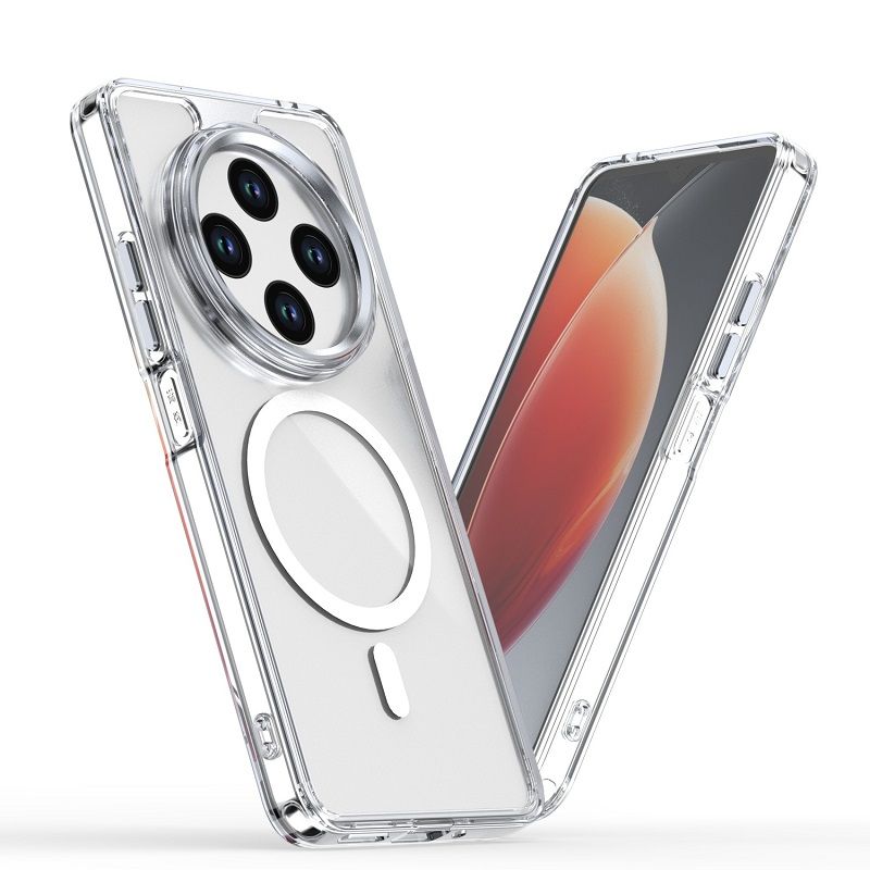 Phone Case for Xiaomi Redmi 14C A5 A4 A3 Pro A3x A3 14C 13C 13 12C 12 Acrylic Hard Clear Case [Compatible with Magsafe ] Yellowing Resistant Magnetic Cover