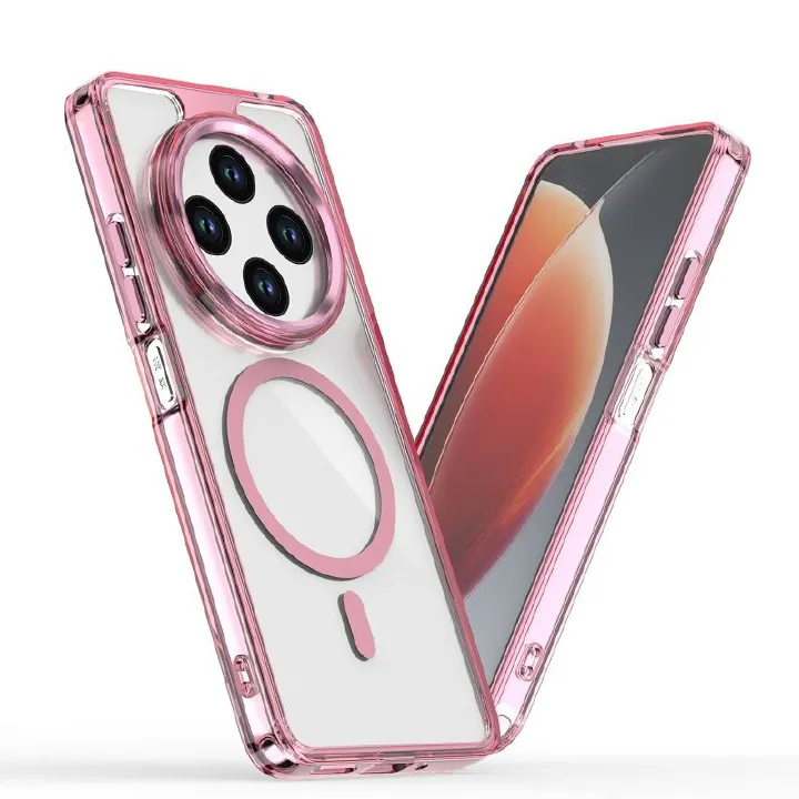 Phone Case for Xiaomi Redmi 14C A5 A4 A3 Pro A3x A3 14C 13C 13 12C 12 Acrylic Hard Clear Case [Compatible with Magsafe ] Yellowing Resistant Magnetic Cover