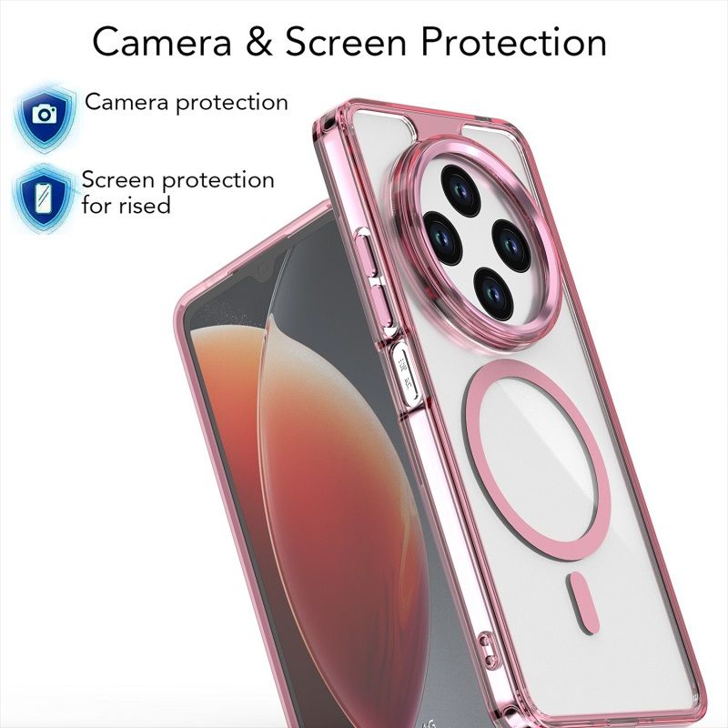 Phone Case for Xiaomi Redmi 14C A5 A4 A3 Pro A3x A3 14C 13C 13 12C 12 Acrylic Hard Clear Case [Compatible with Magsafe ] Yellowing Resistant Magnetic Cover