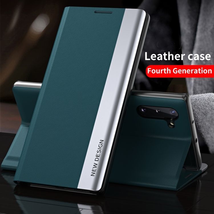 Magnetic Side Window Leather Flip Phone Case for Samsung Galaxy A17 A07 A56 A36 A26 A16 A06 A55 A35 A15 A05S A05 A54 A34 A14 A04S Kickstand Shockproof Cover